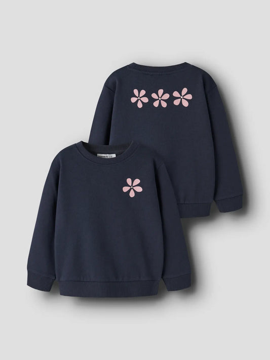 Name it: sweater pink flower navy