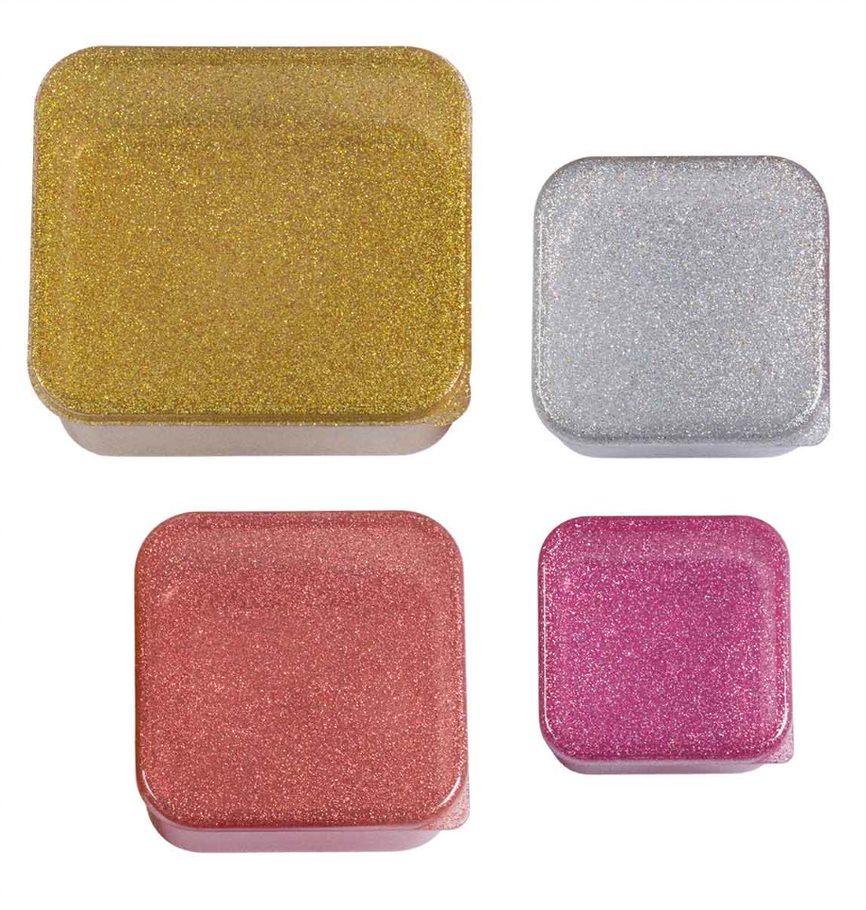 A Little Lovely Company: Lunch & snackboxset: gold blush