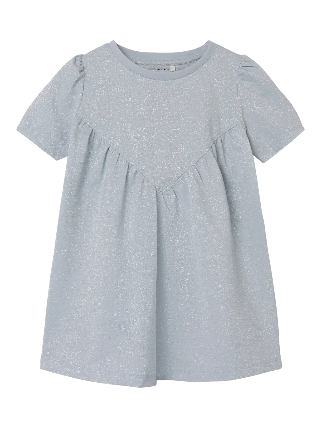 Name it: kleedje lila met fijne glitter blauw