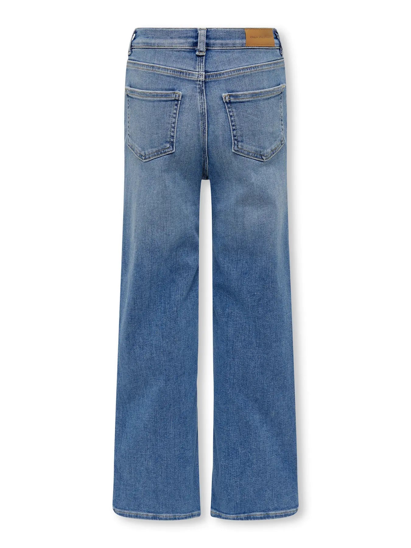 Only: Elise: wide jeans medium blue denim