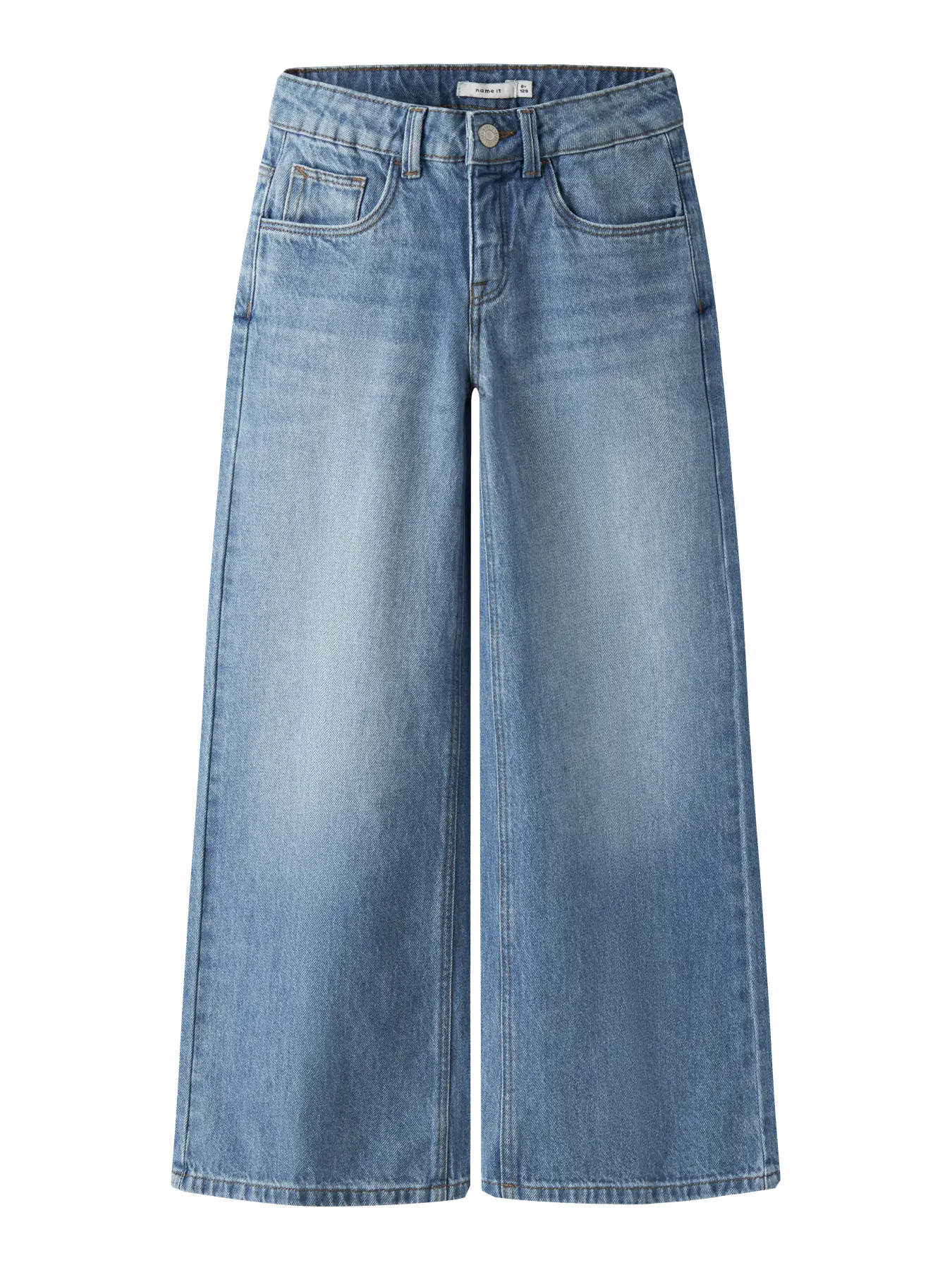 Name it: Rosanne: wide jeans medium blue denim