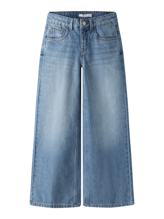 Name it: Rosanne: wide jeans medium blue denim