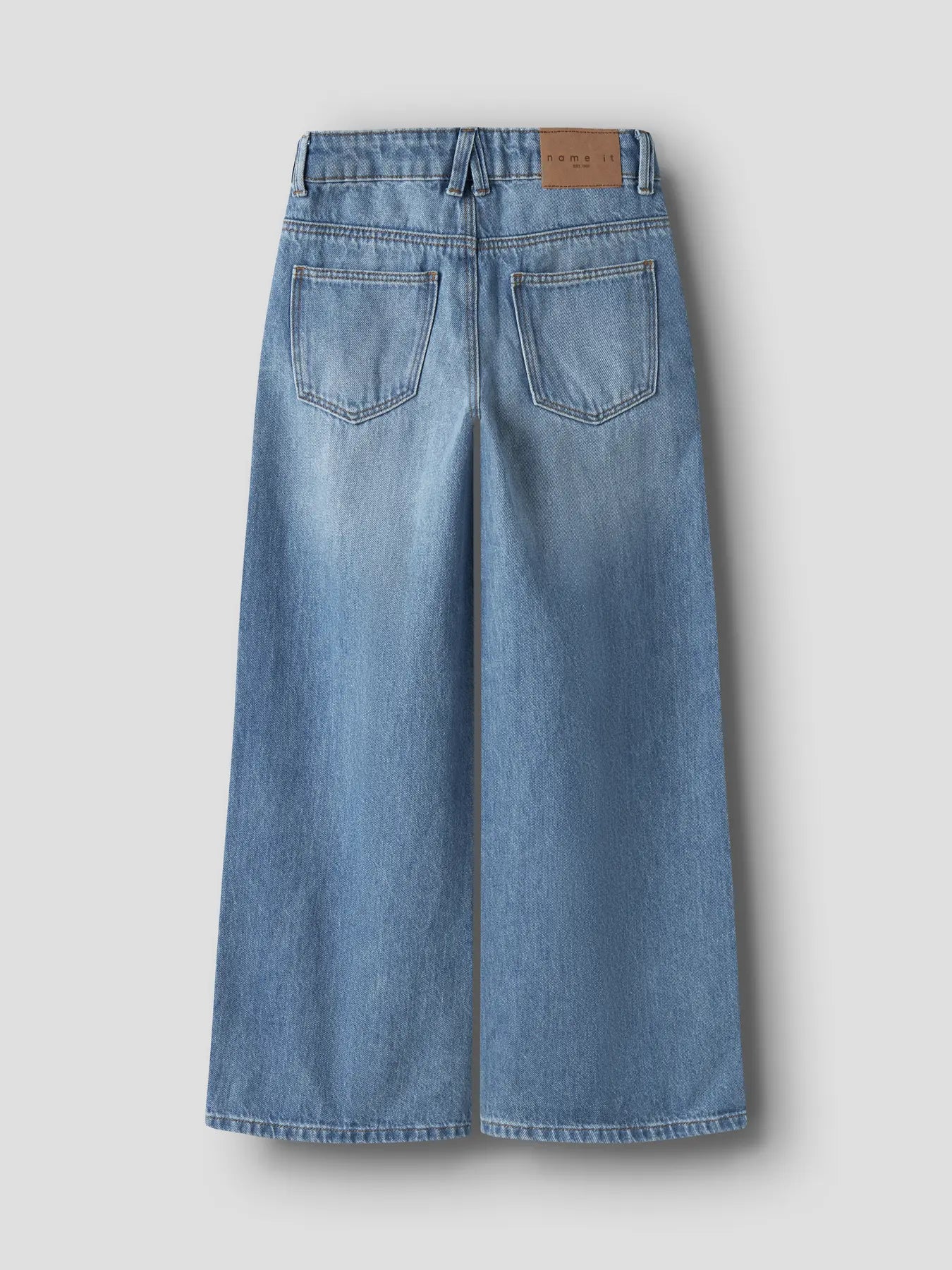 Name it: Rosanne: wide jeans medium blue denim