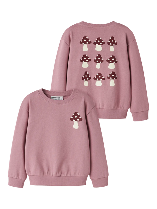 Name it: sweater mushroom lila