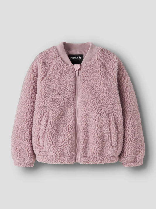 Name it: Teddy jacket violet flower