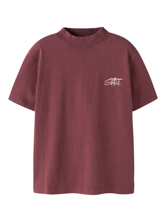 Name it: Shirt loose fit burgundy