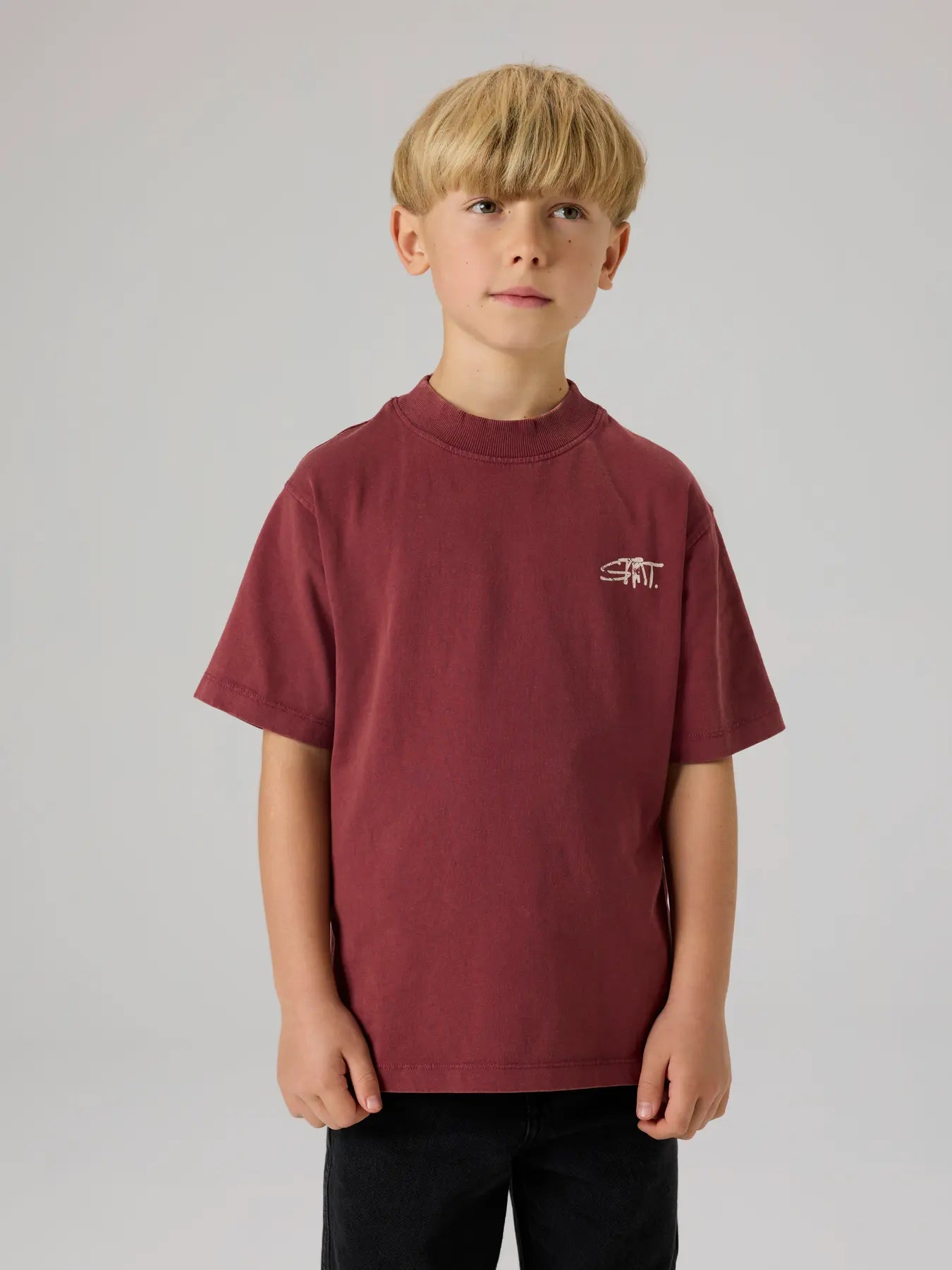 Name it: Shirt loose fit burgundy