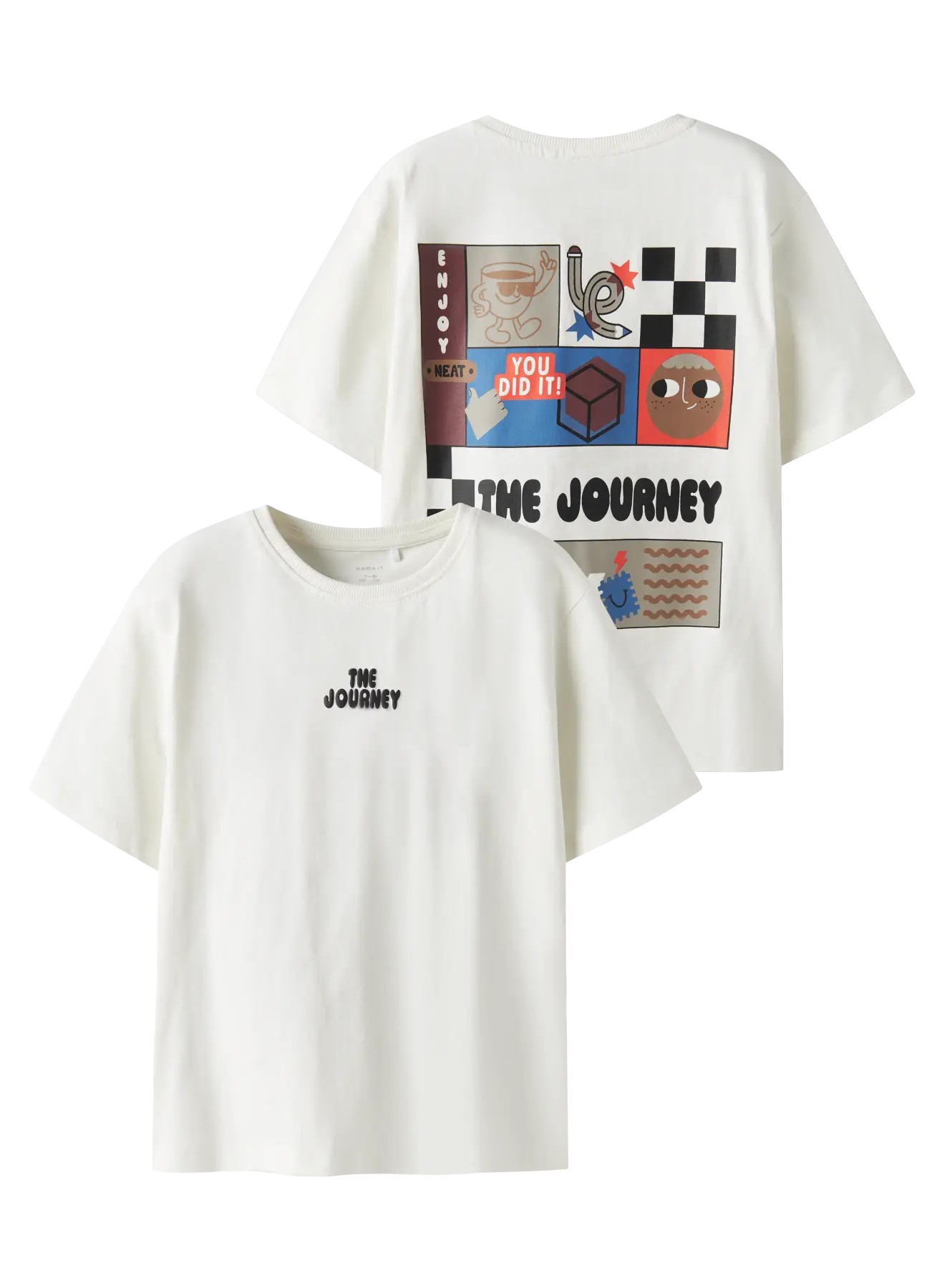 Name it: t-shirt " The journey" white