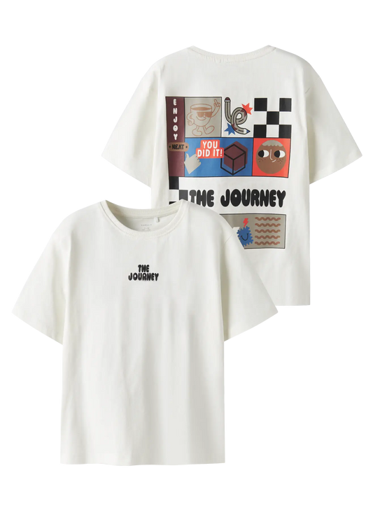Name it: t-shirt " The journey" white