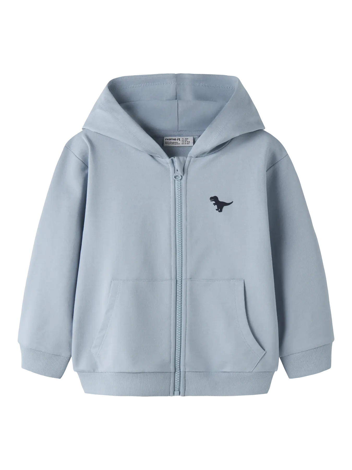 Name it: cardigan met rits T-rex blue