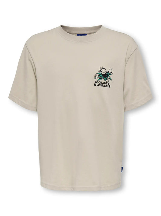 Only & Sons:Shirt "Monkey Business" with backprint
