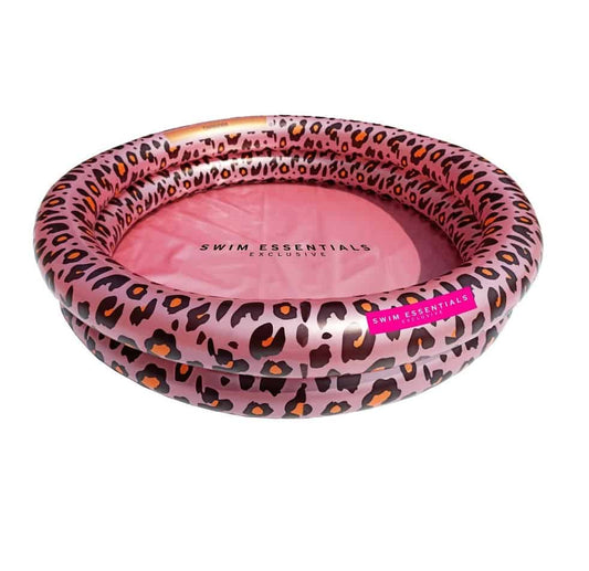 Swim Essentials: Baby Zwembadje roze Panterprint Opblaasbaar