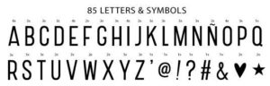 A little Lovely Company: letters: zwart