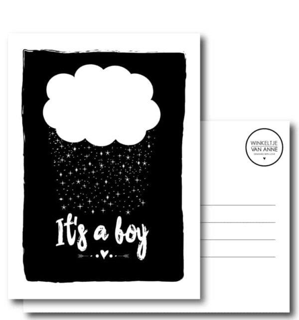 Kaart "it's a boy"