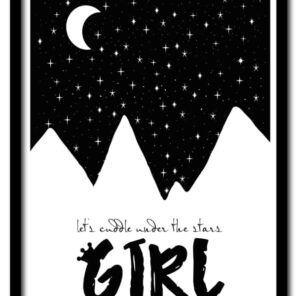 Poster A3:Cuddle under the stars girls