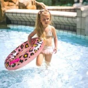 Swim Essentials: Opblaasbare Rosé Gouden Panter Kinder Zwemband - 70 cm