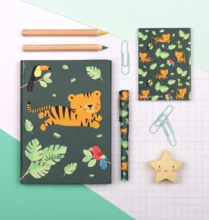 A little lovely company: Stationery set jungle tiger