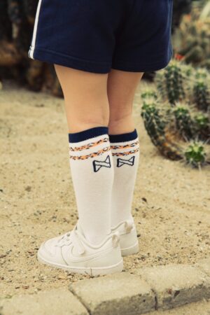 Koko Noko: meisjes sokken 2-pack navy en wit