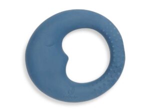 Jollein: bijtring rubber moon jeans blue