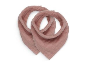 Jollein: bandana wrinkled cotton rosewood ( 2- pack)