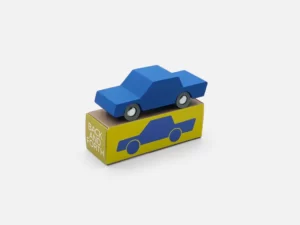 Waytoplay:Back & Forth (Blue) - Wooden Toy Car