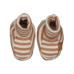 Levv: EVITA: sloefjes AOP Brown Mocha Stripe